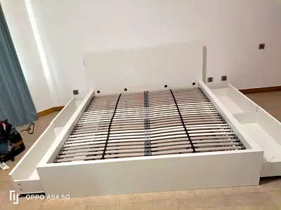 Ikea king size bed frame with storage