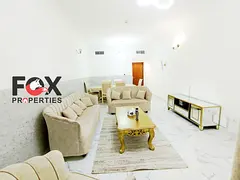 2 bedroom hall for rent in Al Waha Towers Ajman 2 bathrooms balcony parking gym pool free yearly 4 o
