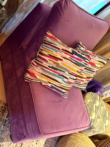 Plush Purple Lounge Chair