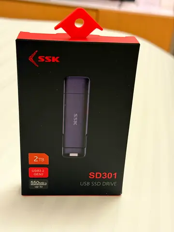 SSK SD301 USB SSD Drive 2TB - Brand New in Box