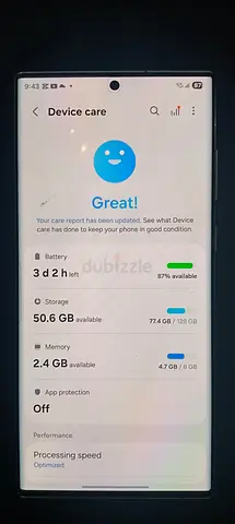 Samsung Galaxy S22 Ulta only phone and charger no have box