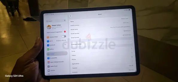 I pad pro m2 128 gb silver colour less used