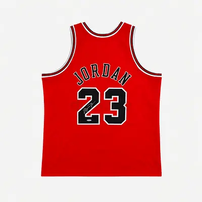 Michael Jordan Jersey Hand Signed Upper Deck COA.