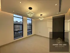 Villa in Al Yasmeen, brand new (first tenant), located opposite Al Rahmaniya in Sharjah in a prime l