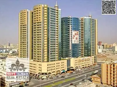 IN THE HEART OF AJMAN DOWNTOWN HORIZON TOWERS 1BHK RENT