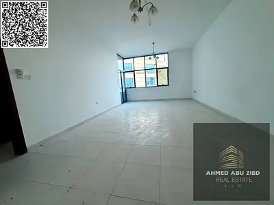 شقة غرفتين ماستر وصالة بمساحة واسعة للإيجار في أبراج الفالكون الراشدية 2 مع 3 بلكون و3 حمام وتكييف مركزي وخزائن بالحائط بسعر 42 ألف