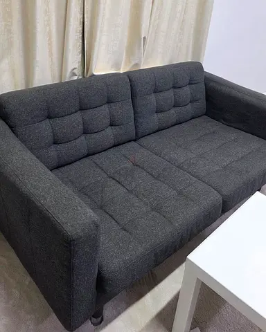 LANDSKRONA. 3-seat sofa, Gunnared dark grey