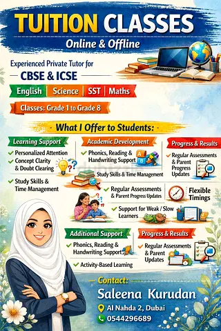 Private Tuition (Online/off-line)