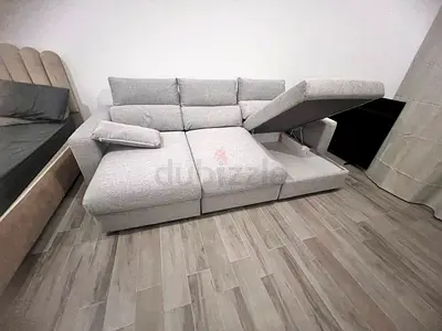 IKEA Esklstuna L Shape Sofa Bed Gray Excellent Condition