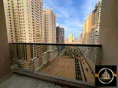One-bedroom apartment for rent in Al Amerah, Ajman, with a balcony, open view, and complete amenitie