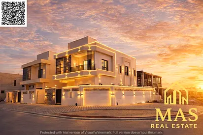 🏡 Corner Luxury Villa for Sale | Ground + First + Rooftop | Prime Location in Al Helio – Ajman
