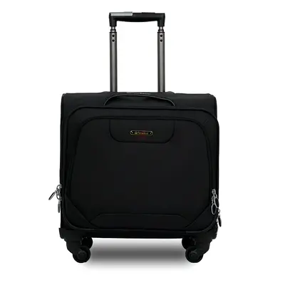 17-inch Premium Pilot Bag Water Resistant 4 Smooth Wheeled Rolling Laptop Case with Safe Zippers