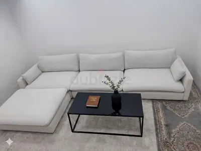 Oc Home beige color modular sofa with ottoman