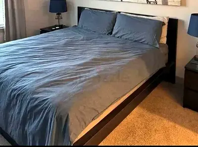 IKEA Malm queen size bed with ikea mattress