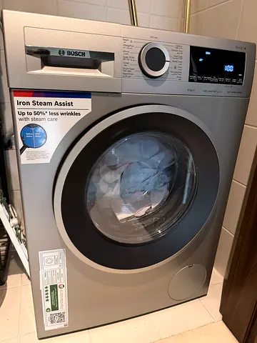 Bosch Series 4 Front Load Washer/Dryer (WGA1440XGC) - 9kg, Silver, Excellent Condition
