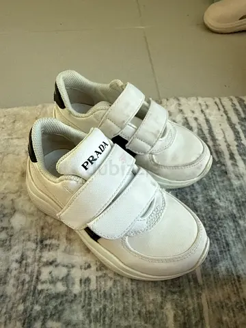 White Velcro Prada Sneakers - Size eu 22, Gently Used