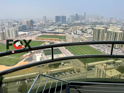 For sale: a two-bedroom apartment in Horizon Tower, Ajman, with an open view and ample space suitable for family living or investment.