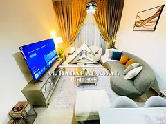 For monthly rent: tow bedroom and living room in Al Taawun area rent 5000 with internet 1000 deposit