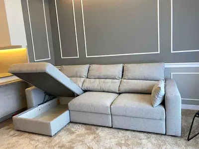 Great Condition IKEA Eskilstuna I shape sofa bed with storage Excellent condition