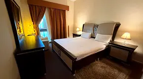 Fully furnished master bedroom