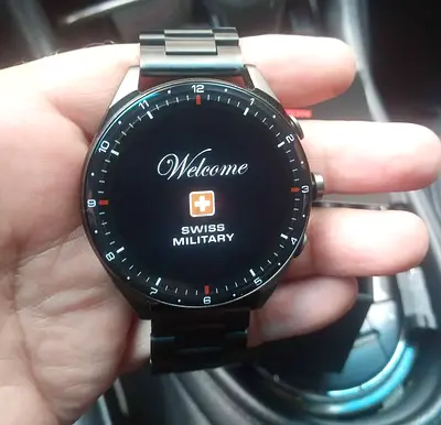 Swiss Military Smartwatch - Stainless Steel, Working Condition
