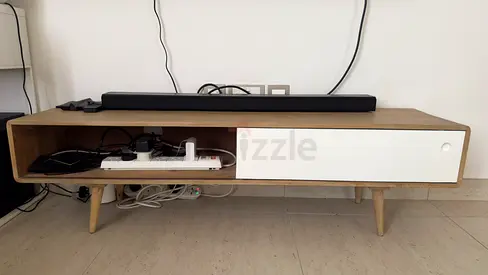 Mid-century Modern Low TV Console with Storage