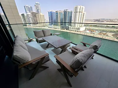 Outdoor Balcony Sofa Set with Coffee Table - 4-Seater