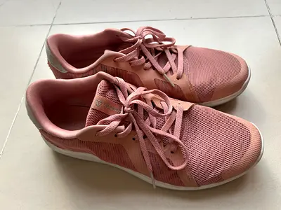Pink Reebok shoes for women