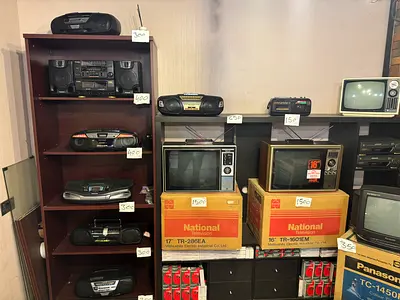 Collection of Vintage Boomboxes and Retro TVs - Working/For Parts