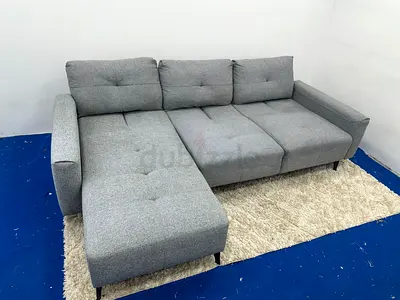 Looks great condition home centre lshape sofa