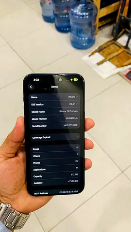 iPhone 15 pro max 512gb 2 sim 97% BH international