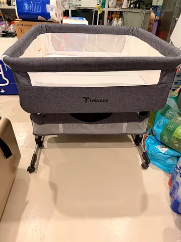 Teknum Twin Bedside Crib Bassinet