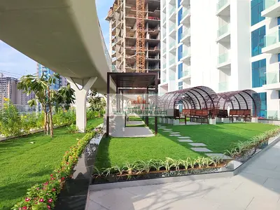 استوديو مفروش | Skyz by Danube | شرفة | مناظر بانورامية للمدينة والمارينا