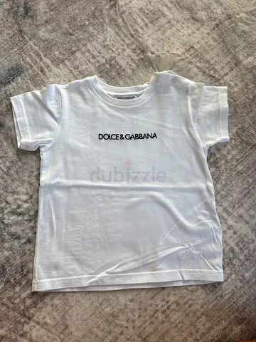 White Dolce  Gabbana Logo T-shirt -  Childrens Casual Tee (Good Condition)