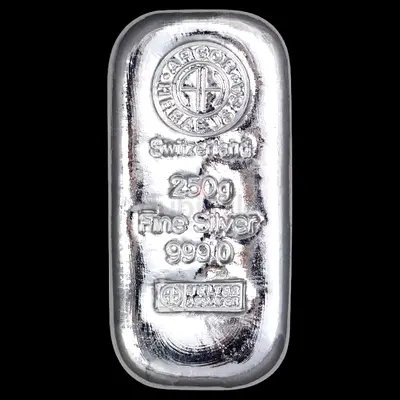 250g Silver Argor Heraeus Bar