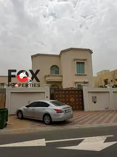 Villa for rent in Al Raqaib with 5 bedrooms, majlis, hall, maid’s room, laundry room, spacious yar
