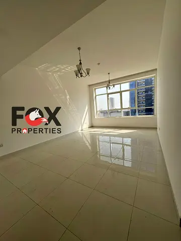 شقة 2 غرف وصالة بالراشدية، غرف ماستر، 2 حمام، 2 بلكونة وخزائن حائط، إطلالة مفتوحة، للإيجار السنوي 56,000 درهم على 4 أو 6 دفعاتء.