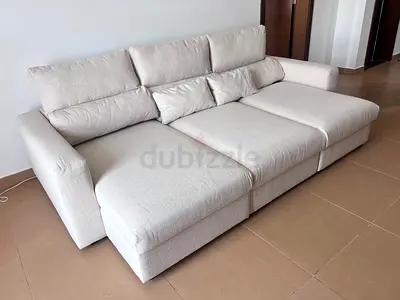 Esklstuna Lshape sofa bed beige brand new condition