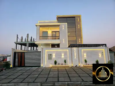 For sale: a luxurious and distinctive villa with modern finishing and a stone façade.