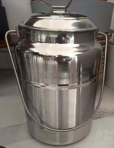 Stainless steel can/jar with lid