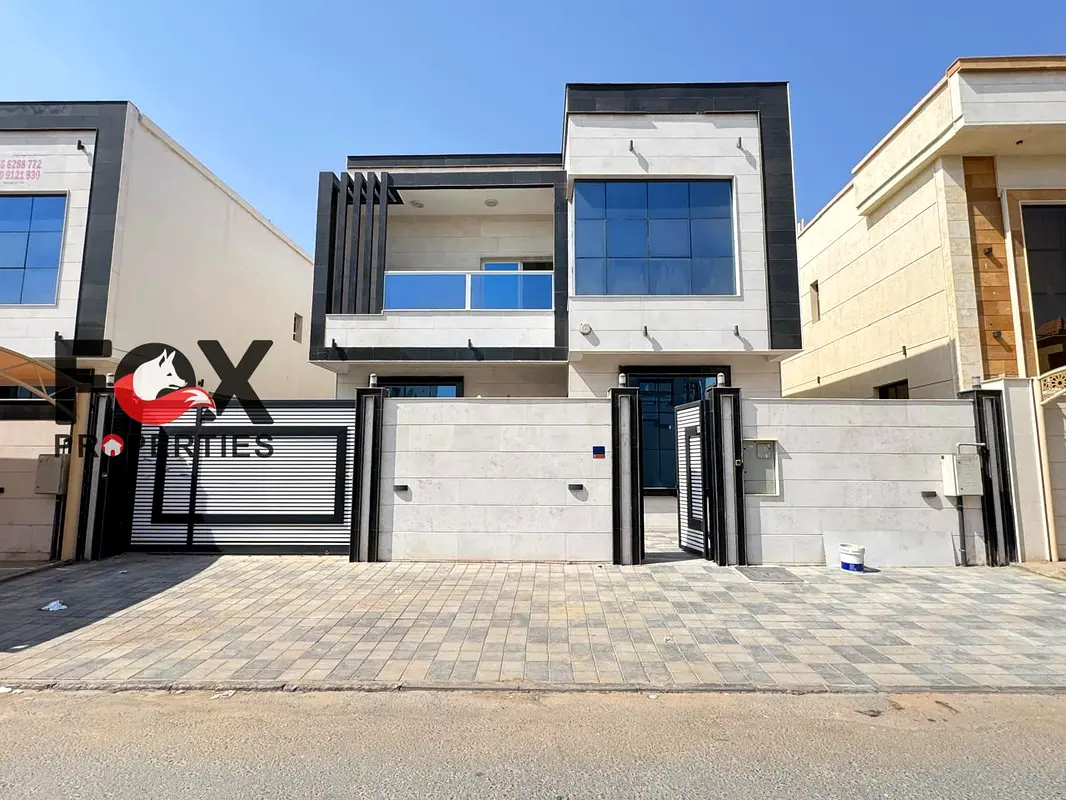 "Spacious villa in an excellent location with great price, easy payments, large living room, maid's room, and easy access to Sharjah & Dubai."