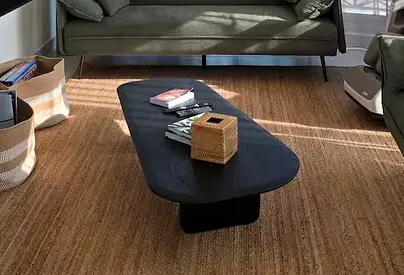 MOVING SALE: Minimalist Matte Black Coffee Table (50% OFF)