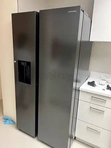 Samsung RS5000RC 660 Liters Side-by-Side Refrigerator RS64R5331B4/AE Black Color , DELIVERY + WARRAN