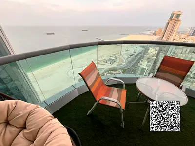 Luxury Fully Furnished 2BHK with Sea View Monthly Rent Corniche Residence Tower