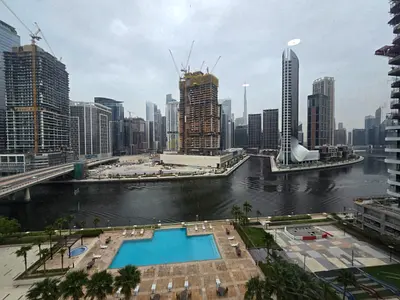 Full Burj Khalifa and Beautiful Canal view office