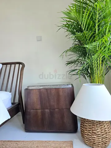 MOVING SALE: Luxury Marble-Top Nightstand (50% OFF)