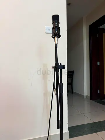 Condenser Microphone with Stand and XLR Cable - Good Condition