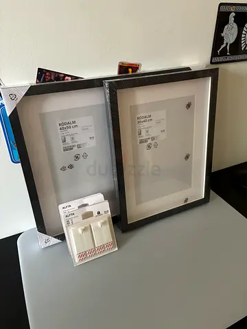 Set of 2 Black Picture Frames (IKEA RIBBA) - New/Unused
