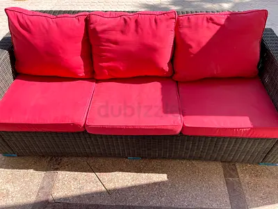 Outdoor rattan sofa set