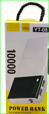Portable 10000mAh Power Bank with Dual USB Ports